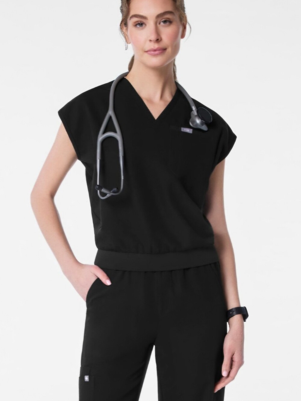 Figs Raleigh Relaxed Scrub Top Technical Collection Medium